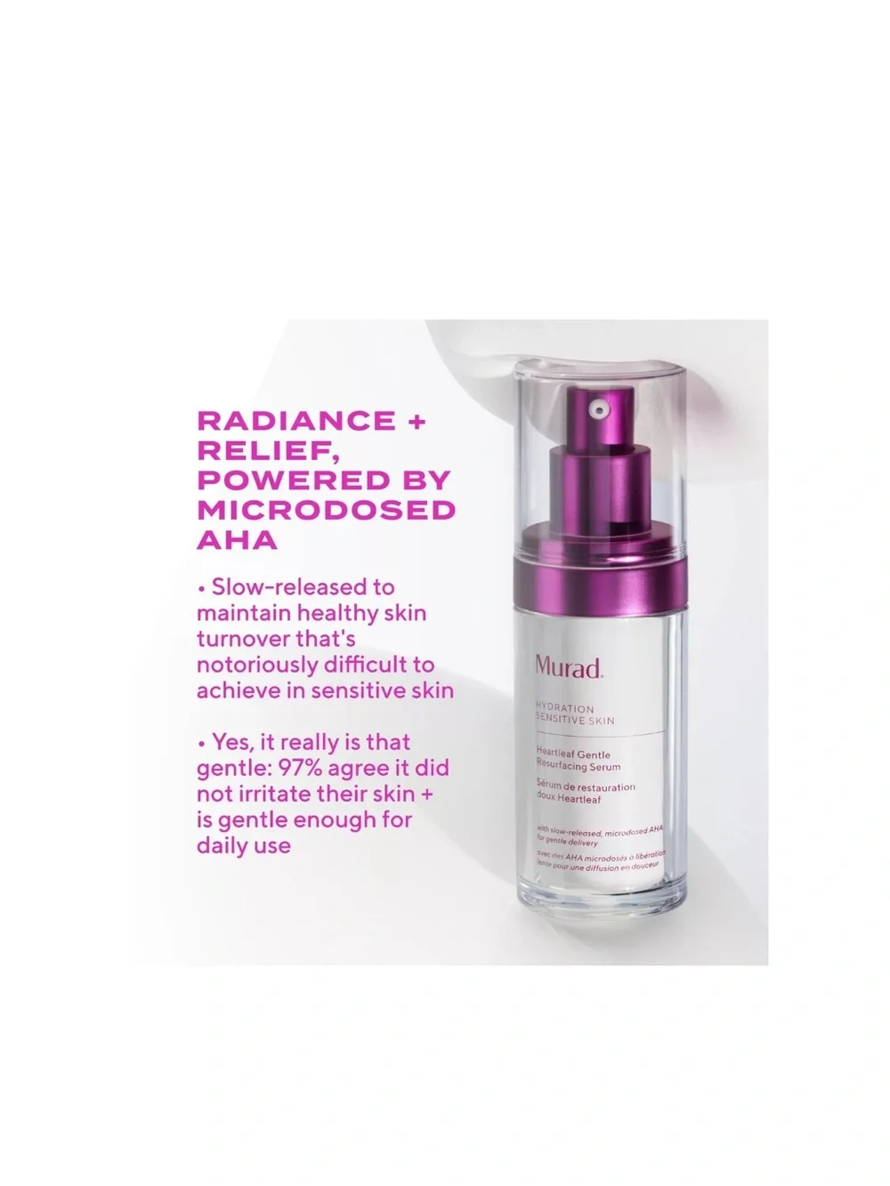 Murad Hydration Heartleaf Gentle Resurfacing Serum 1 ounce